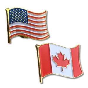 Enamel American Flag Lapel Pins