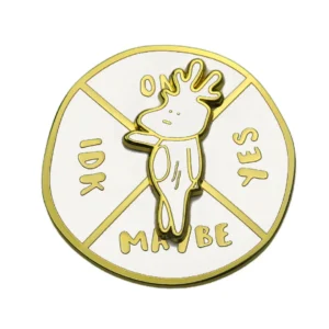 Customizable Metal Enamel Spinning Pin