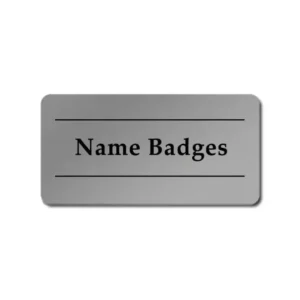Metal Name Badge with Magnet