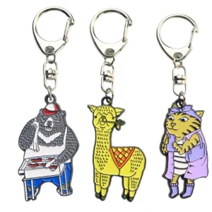 Soft Enamel Animal Keychains