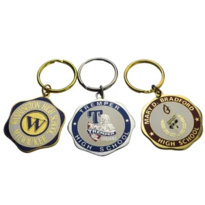 School Logo Graduation Keychain