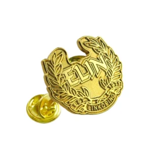Metal Lapel Pin with Polished Finish