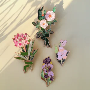 Flower Enamel Lapel Pins