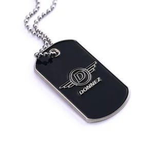 Customizable Metal Dog Tag Chain
