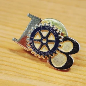 Customizable Vintage Rotary Lapel Pin