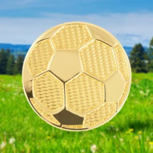 Gold-plated Soccer Lapel Pins