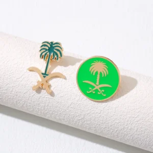 Saudi Date Palm Lapel Pins