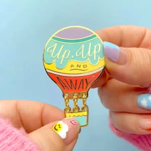 Enamel Air Balloon Lapel Pin