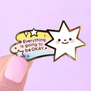 Glitter Metal Enamel Pins