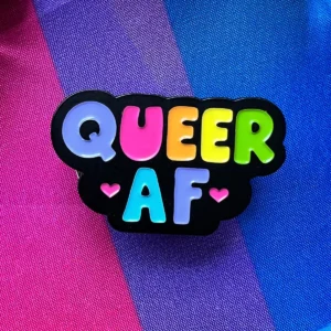 Queer Af Enamel Lapel Pin