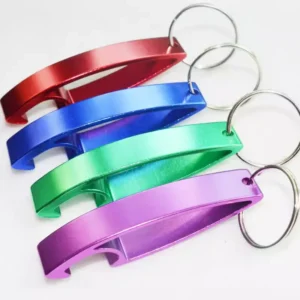 Customized Logo Color Multi-Function Aluminum Alloy Key Chain Beer Bottle Opener