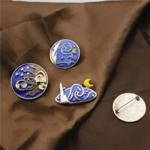 Customizable Enamel Space Lapel Pins