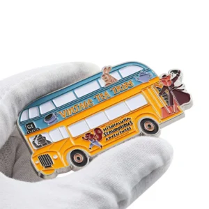 Metal Art Deco Fridge Magnet