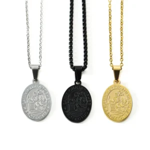 Gold Silver Religious Pendant