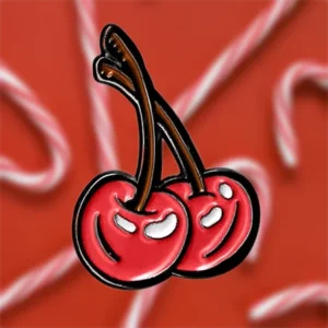 Cherry Enamel Lapel Pin