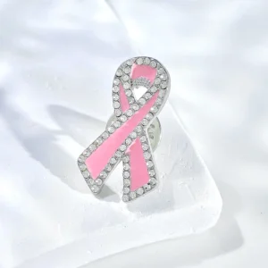 Pink Breast Cancer Awareness Lapel Pins
