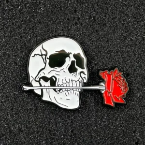 Skeleton Head Enamel Lapel Pins