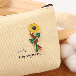 Enamel Sunflower Lapel Pin