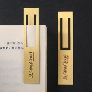 Gold-plated Metal Bookmark