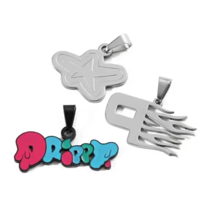 Customizable Stainless Steel Heart Pendant