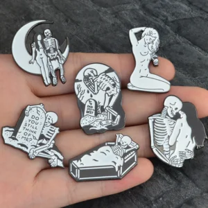 Skeleton Soft Enamel Lapel Pin