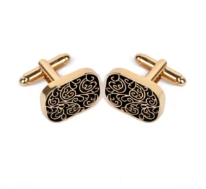Gold Metal Cufflinks for Men