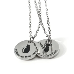 Stainless Steel Dog Pendant Necklace