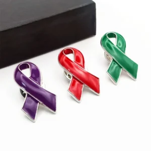 Metal Breast Cancer Awareness Pins