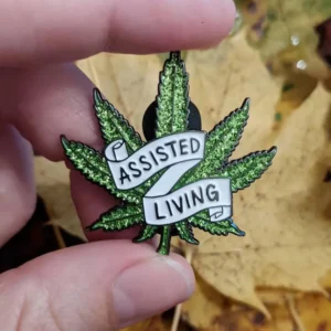 Metal Leaf Brooch Pin
