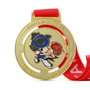 Metal Cartoon Taekwondo Medal