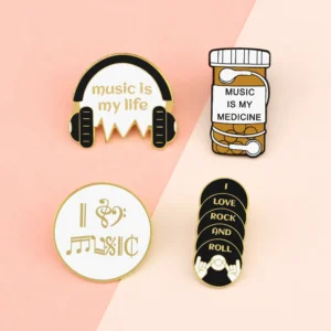 Plated Metal Enamel Pins