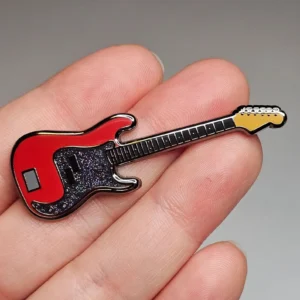 Hard Enamel Guitar Lapel Pin