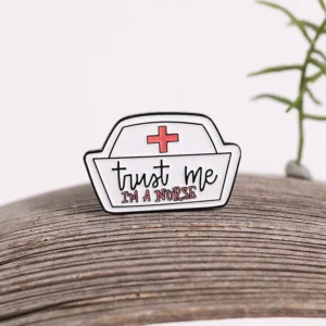 Customizable Nurse Hat Enamel Lapel Pin