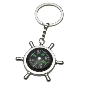 Camping Gear Customized Creative Outdoor Sport Small Gift Compass Keychain Pendant Multifunctional Mountaineering Buckle Compass