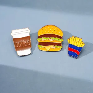 Metal Enamel Food Lapel Pins