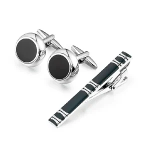 Logo Cufflink and Tie Pin Set