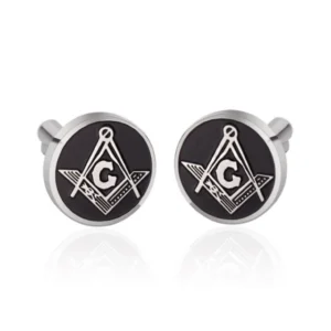Customizable Masonic Stainless Steel Cufflinks
