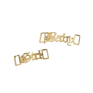 Metal Gold Sneaker Charms
