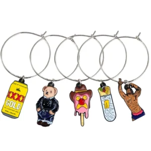 Alloy Enamel Wine Glass Charms