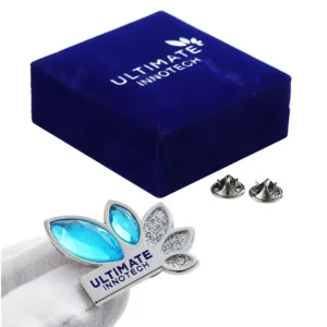 Silver Blue Enamel Lapel Pins