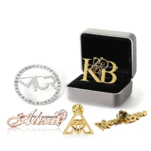 Customizable Stainless Steel Brooch Pins