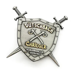 3d Two-tone Metal Lapel Pin
