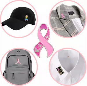 Pink Ribbon Awareness Brooch