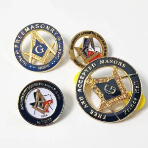 Metal Masonic Car Emblem Badge