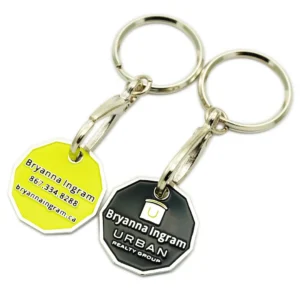 Personalized Trolley Coin Keychain