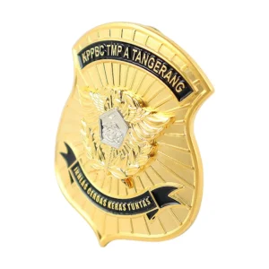 Gold-plated 3d Bronze Lapel Pin