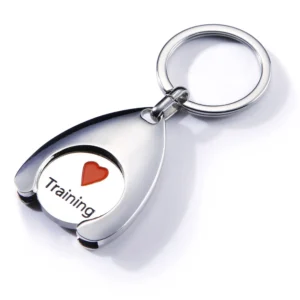 Metal Coin Holder Keychain