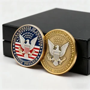 Personalized Antique Metal Trolley Token Coin